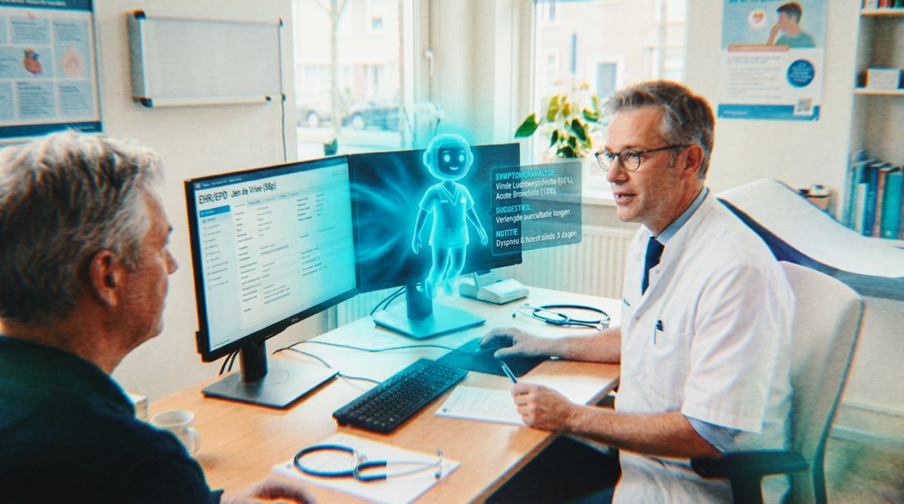 Arts met Tsuna Docs ondersteuning tijdens consult